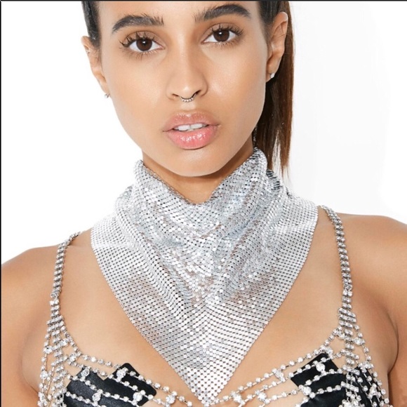 DOLLS KILL Robbery at the Disco Bandanna Choker - Picture 2 of 8